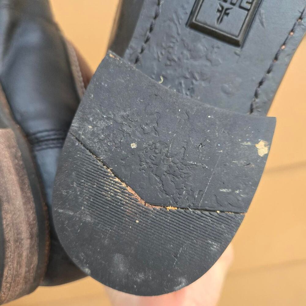 Frye Brown and Black Ankle Boots - Picture 5 of 8